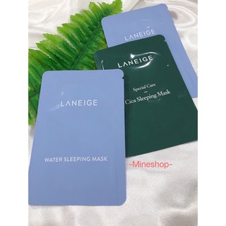 เทสเตอร์LANEIGE sleeping mask (Cica &amp; water) ของแท้💯%