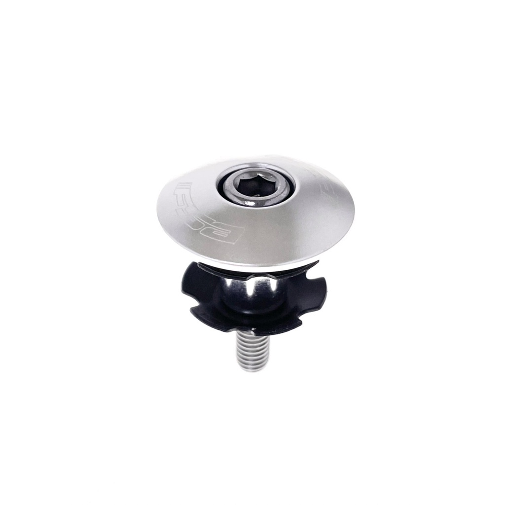 ชุดฝาครอบด้านบนสีเงินจักรยานพร้อมสกรู Torx 1 "FSA ชุดหูฟัง Star Nut & Top Cap Set TH-375-1
