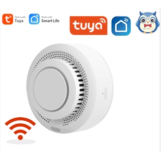 Tuya สมาร์ท smoke detectorWifi เครื่องตรวจจับควันไฟป้องกันเครื่องตรวจจับควัน Smokehouse ผสม Fire Alarm Home Security