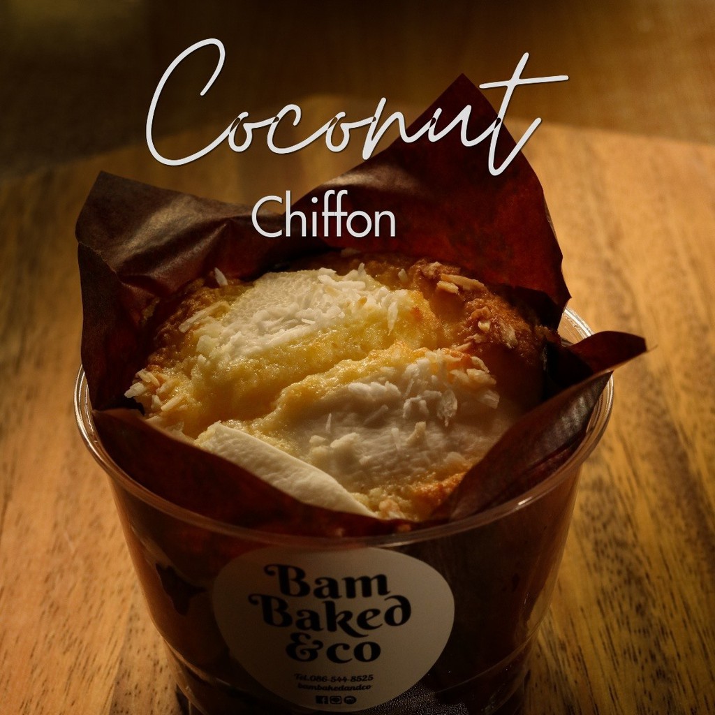 เค้กมะพร้าวอ่อน Coconut Chiffon Cake | BamBaked&amp;Co.