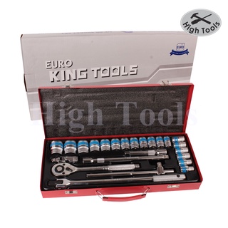 EURO KING TOOLS ชุดเครื่องมือ ประแจ ชุดบล็อก 24 ชิ้น ขนาด 1/2 (4หุน)