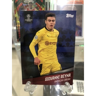 2021 Topps Giovanni Reyna American Dream Curated UEFA Champions League Soccer Cards Living the Dream