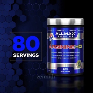 ♦️Allmax Arginine HCl 400 g. ( 80 Servings ) พร้อมส่ง