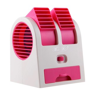 AIR พัดลมแอร์ USB Mini Fan Air Conditioning รุ่นHB-168(Pink)