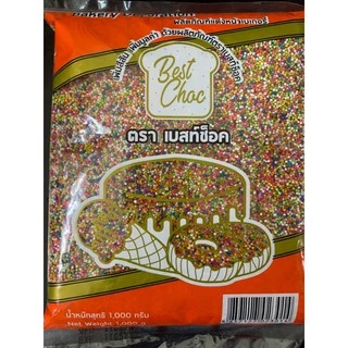 ท๊อปปิ้ง(Topping) เม็ดสีตกแต่ง โรยหน้า ขนมเค้ก ไอศกรีม เบเกอรี่ (แบบคละสี) (500 กรัม)