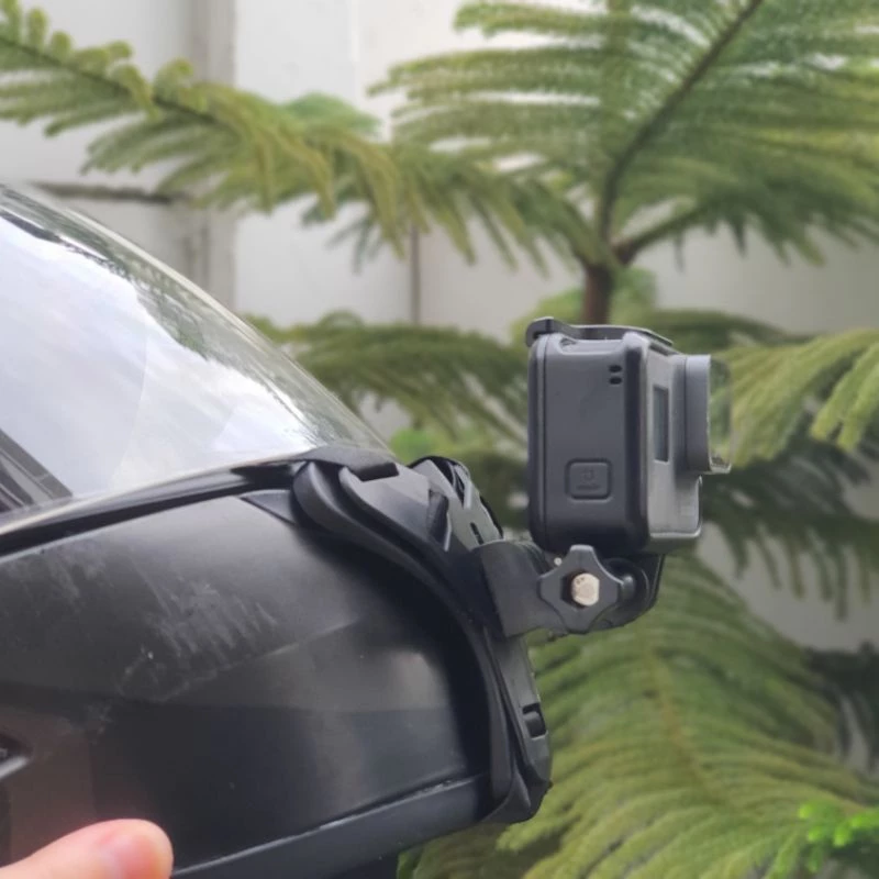 ขายึดกล้องกับหมวก ที่ติดกล้องกับหมวกกันน็อค ติดกล้องที่คางhelmet gopro thumbnail 7