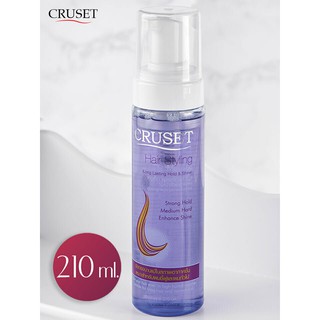 ครูเซ็ท แฮร์ สไตล์ลิ่ง มูส มูสไม่มีแอลกอฮอล์ ผมไม่เสีย Cruset Hair Styling Mousse 210 มล.