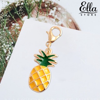 Ellastore123 พวงกุญแจ จี้รูปสับปะรด ผลไม้ น่าดึงดูด สําหรับห้อยกระเป๋าเดินทาง กุญแจเด็ก ของขวัญคริสต์มาส