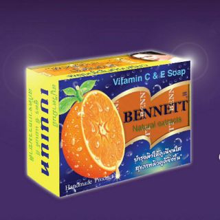 🔥เพียงแค่41บ.🔥 BENNETT Natural Extracts Vitamin C &amp; E Soap 130 g. สบู่เบนเนท วิตามิน ซีและอี