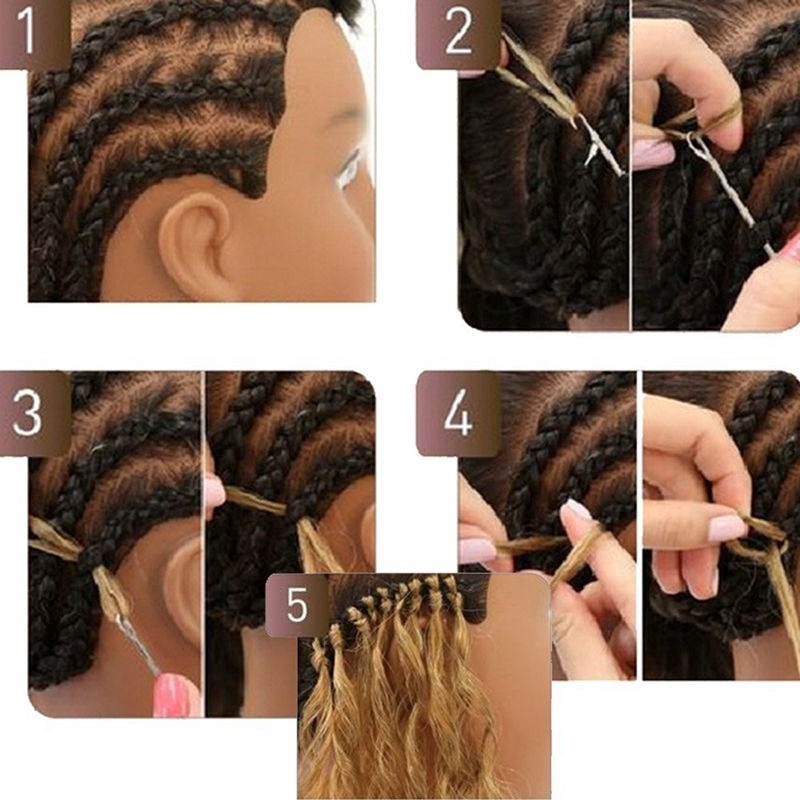 เข็มตะขอถักโครเชต์ ถักเปีย และถักโครเชต์ 1 ชิ้น/ล็อต - รูปที่ 4