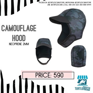 Hood หมวกดำน้ำ หมวกแค๊ปดำน้ำ กันแดด กันหนาว เนื้อผ้า Neoprene 2mm พร้อมส่ง