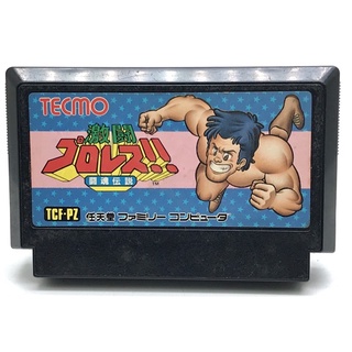 ตลับแท้ [FC] [0104] Gekitou Puroresu Toukon Densetsu (Japan) (TCF-PZ) Pro Wrestling Famicom