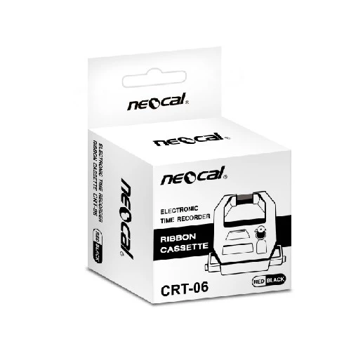 Neocal เครื่องใช้สำนักงาน นีโอแคล ผ้าหมึกเครื่องตอกบัตร CRT-06 สีแดง/ดำ