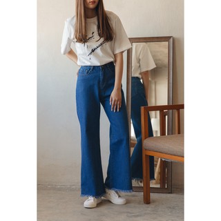 Jeans trousers MJ 195 กางเกงยีนส์ผู้หญิง ขากระบอก