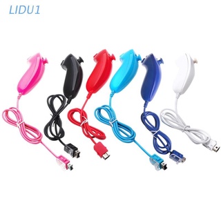 Lidu1 Nunchuck Nunchuk รีโมทคอนโทรลเกมวิดีโอเกมสําหรับ Nintendo Wii Console 5 สี