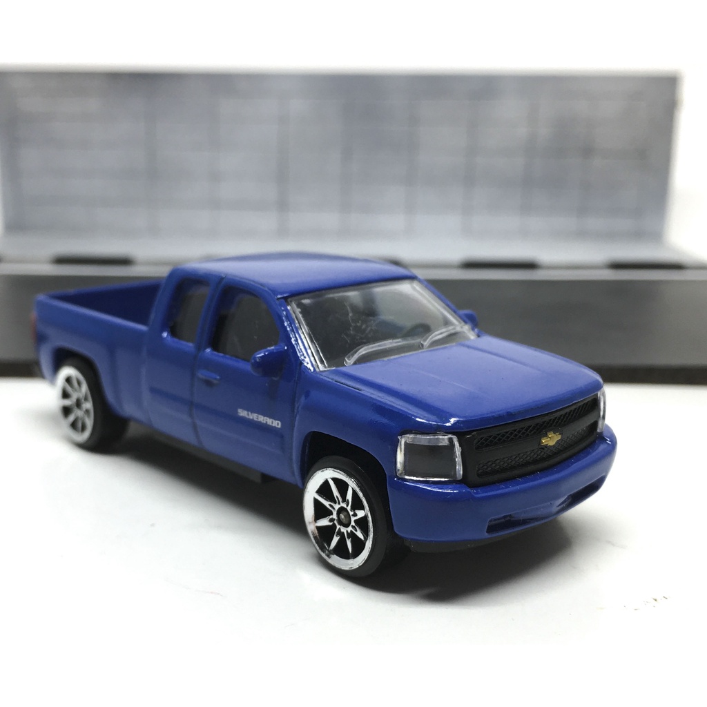 Majorette Chevrolet Silverado - Right Wipers - Dark Blue Color /Wheels 8S /scale 1/71 (3 inches) no 