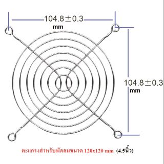 ตะแกรงพัดลม ( โลหะ ) ขนาด 4.5นิ้ว (12*12cm)