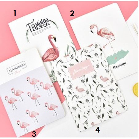 B5 Notebook 60 หน้า / B5 Book 30 แผ่น Flamingo Motif Size