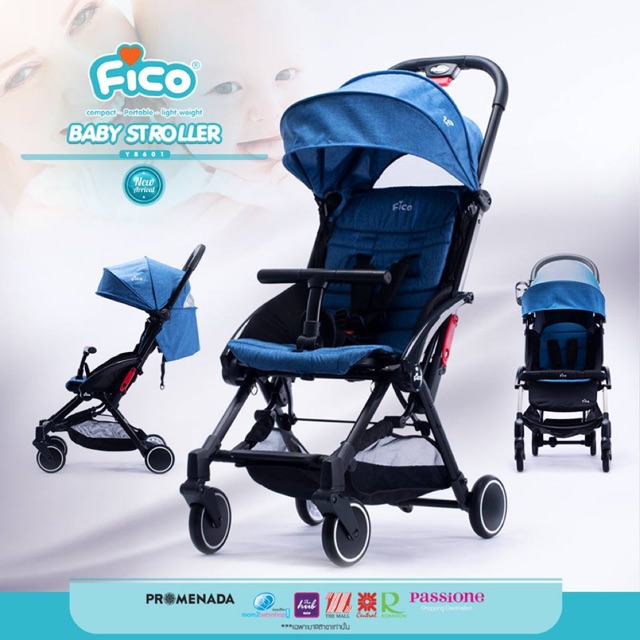 Traval With Fico Stroller : Monte Carlo Y8601 รถเข็นเด็ก Fico