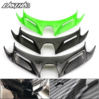 Motorcycle Wind Flow Fixing Wing Front Fairing Pneumatic Lip Cover for Kawasaki Ninja 250 Ninja 400 2018 2019 ABS Green