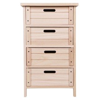 Storage cabinet DRAWER FURDINI HANA HF05-003 NATURAL Multipurpose furniture Home &amp; Furniture ตู้เก็บของ ตู้ 4 ลิ้นชัก FU