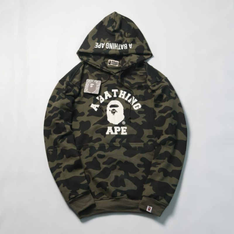 เสื้อสเวตเตอร์มีฮู้ด Bape camo/เสื้อฮู้ด Bape ลายพรางคุณภาพระดับพรีเมียม