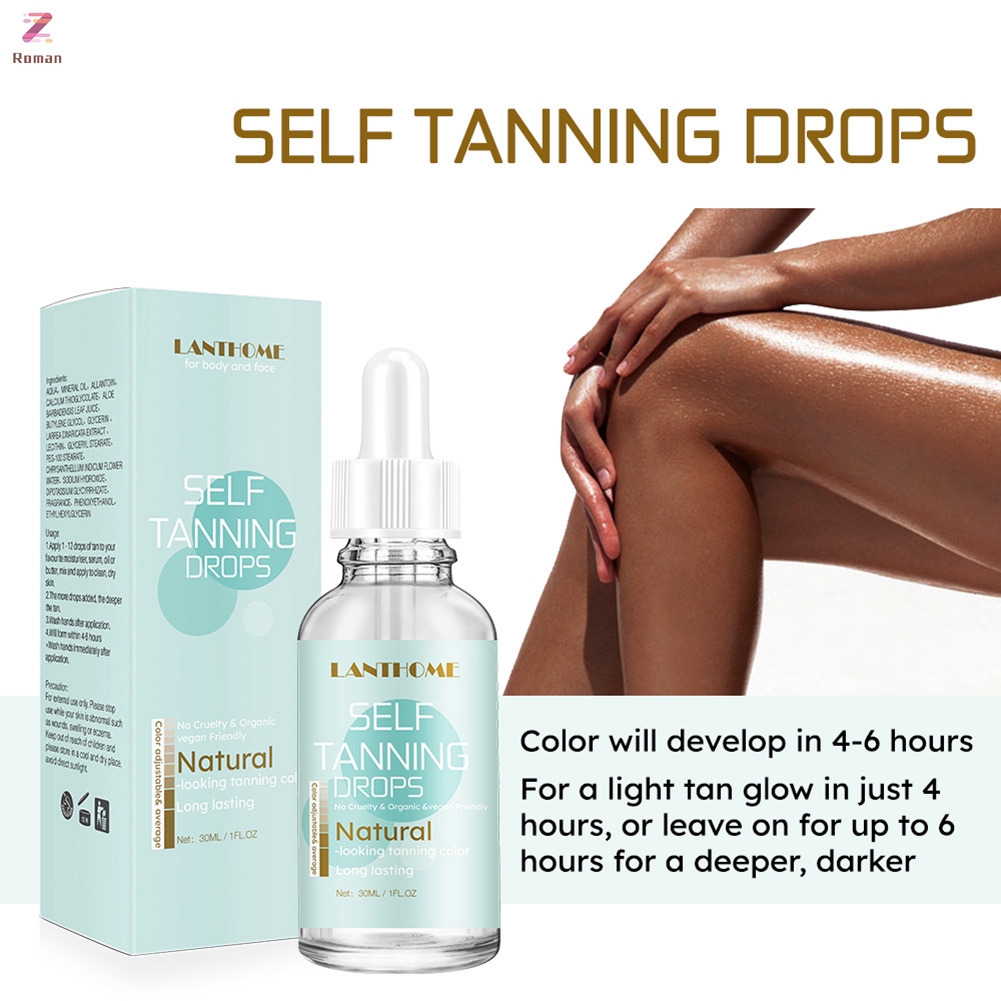 Selftanning Drops Body Tanning Lotion Solarium Daily Skin Care Cream