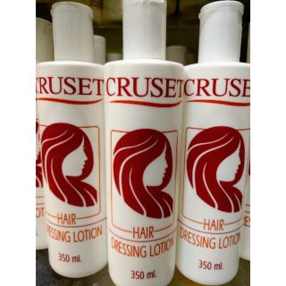 ครูเซ็ท ครีมจับลอน ครีมแต่งผม CRUSET Hair Dressing Lotion น้ำมันเหลว ขวดสีขาว รุ่นดั้งเดิม