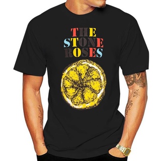 เสื้อยืดลําลอง ผ้าฝ้าย แขนสั้น คอกลม พิมพ์ลายโลโก้ The Stone Roses Lemon หลากสี สไตล์สตรีท แฟชั่นสําหรับผู้ชาย และผู้หญิ