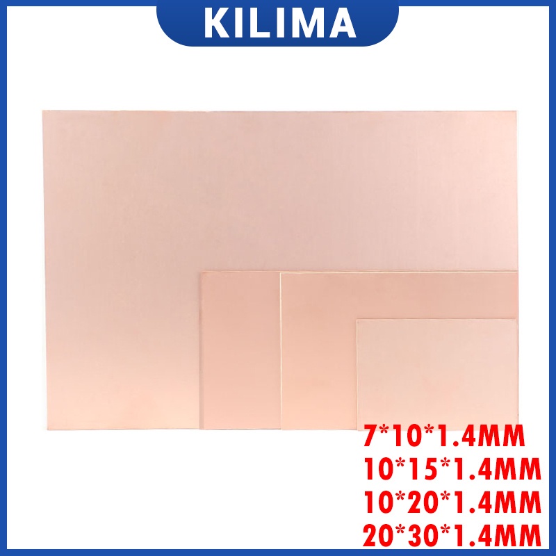 แผ่นบอร์ดทองแดง PCB CCL 7x10 10x15 10x20 20x30 DIY