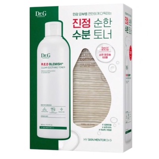 พร้อมส่ง/แท้➕ [Dr.G] Dr.G red blemish clear soothing toner set(300ml+contton pads)