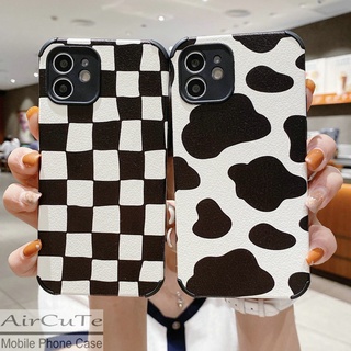 เคส OPPO A54 A53 A16 A15 A15S A96 A93 A92 A76 4G A52 A31 A12 A9 A7 A5 A5S A3S F9 F7 Reno5 4G 5G Reno7 Z Reno 7 7Z Realme 5 5i Pro 2020 2021 2022 Lambskin Anti-fall Zebra And Cow Pattern Soft TPU Case