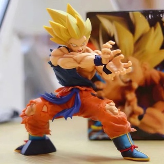 FIGMA โมเดลฟิกเกอร์ PVC อนิเมะ Dragon Ball Z Son Goku Battle Damaged ขนาด 15 ซม. ของเล่นสําหรับเด็ก