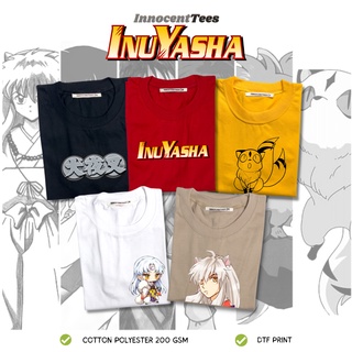 เสื้อยืด[INNOCENTTEES] INUYASHA TSHIRT II ANIME INSPIRED SHIRT II SMALL TO 2XL