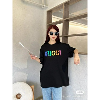 ใหม่ Gucc เสื้อยืดลําลอง ใส่สบาย