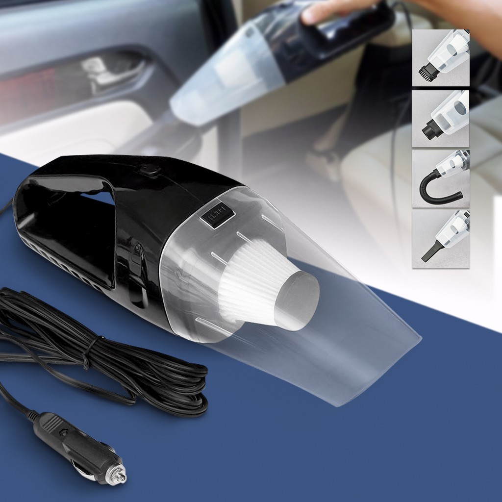 เครื่องดูดฝุ่น ในรถยนต์ 120W 12V เครื่องดูดฝุ่นในรถ พร้อมหัวเปลี่ยน 5