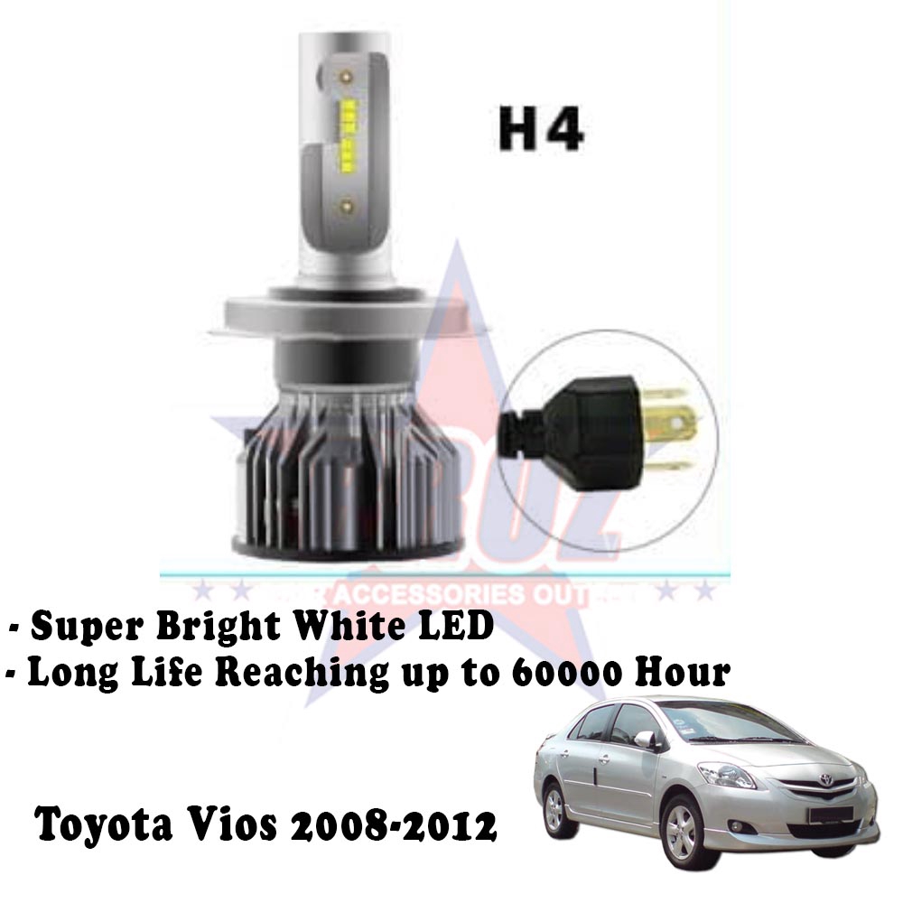 Toyota Vios 2008-2012 (Head Lamp) C6 LED Light ไฟหน้ารถ