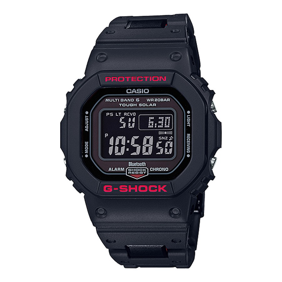 Casio G-Shock นาฬิกาข้อมือผู้ชาย สายผสมสเตนเลสสตีล/เรซิน รุ่น GW-B5600,GW-B5600HR,GW-B5600HR-1 (CMG) - สีดำ