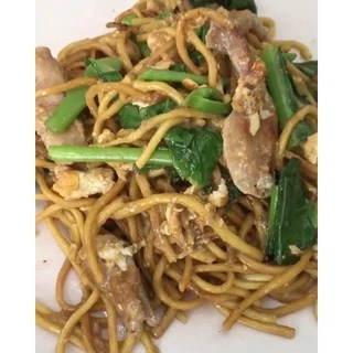 หมี่เหลืองหาดใหญ่ผลิตเองสดใหม่ทุกวันขนาดบรรจุ450กรัม