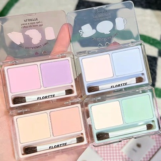 Flortte ครีมไฮไลท์คอนทัวร์ เนื้อแมตต์ 2 สี