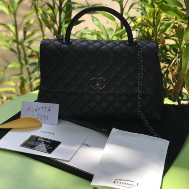 [New] Chanel Coco Medium in Caviar black กระเป๋าชาแนลแท้