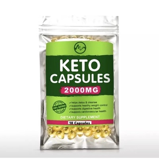 Keto Capsules Ketone Slimming Supplement Fat Burner / 10 capsules