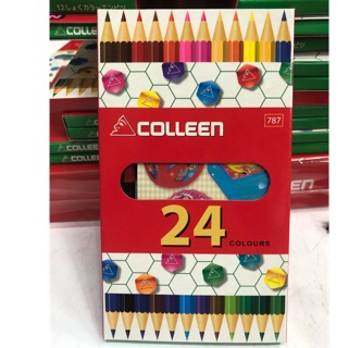 สีไม้ ดินสอสี 24สี Colleen (2หัว)