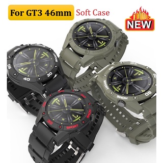 ใหม่ เคส Huawei Watch GT3 Case การเคลื่อนไหว แข็งแรง อ่อนนุ่ม GT3 46 มม TPU Frame Huawei GT3 Cover ป้องกันแผ่นดินไหว Durable Huawei gt 3 case