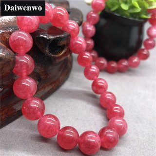 Red Argentina Rhodonite AAAAA ธรรมชาติสีแดงอาร์เจนตินา Rhodonite ลูกปัดสร้อยข้อมือของขวัญวันหยุดสำหรับแฟน