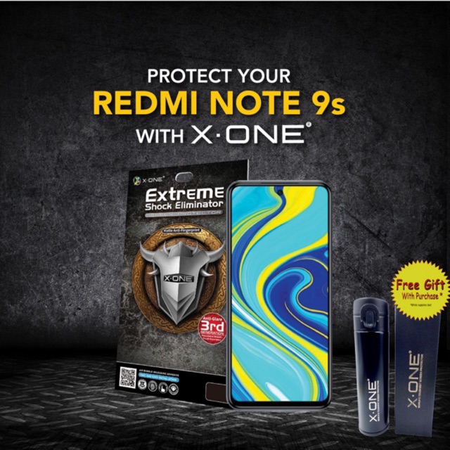 X-One 3rd Gaming Series สําหรับ Redmi Note 9s/Redmi Note 9 Pro - Clear/Matte [ฟรี Tumbler]