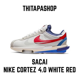 SACAI X NIKE CORTEZ 4.0 WHITE RED