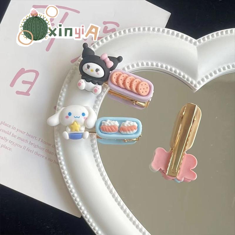 กิ๊บชีส กิ๊บติดผม น่ารัก หวานแหวว ตุ๊กตาติดกิ๊ฟ การ์ตูนสุนัข Cinnamoroll ฤดูร้อน ทั้งตัว สดใหม่ สําหรับเด็กผู้หญิง