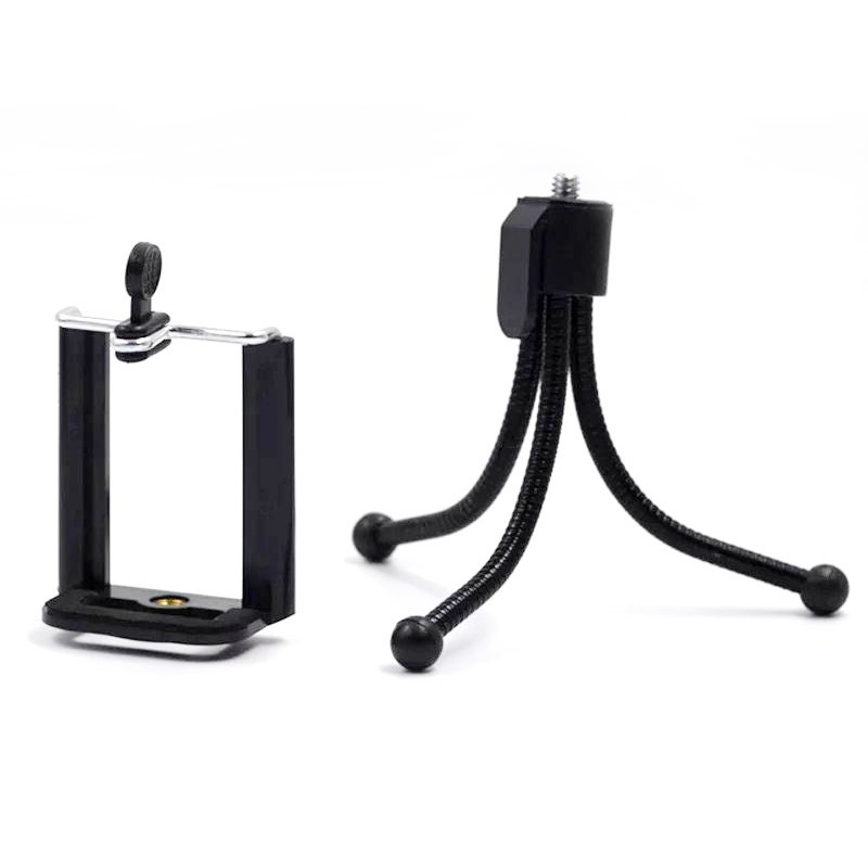Mini Mobile Phone Three Tripod Desktop Three Tripod Hose Spring Small Tripod Metal Small Hose Three Tripod