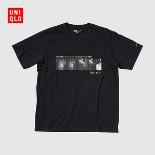 Uniqlo เสื้อยืดแขนสั้น พิมพ์ลาย Daido Moriyama สําหรับผู้ชาย และผู้หญิง (UT) 441170